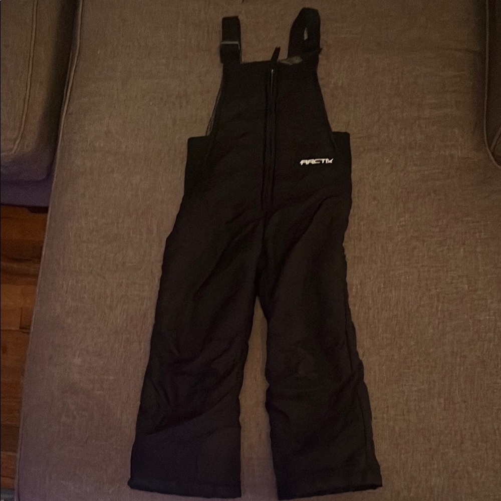 Kids Black Snow Bib Overalls